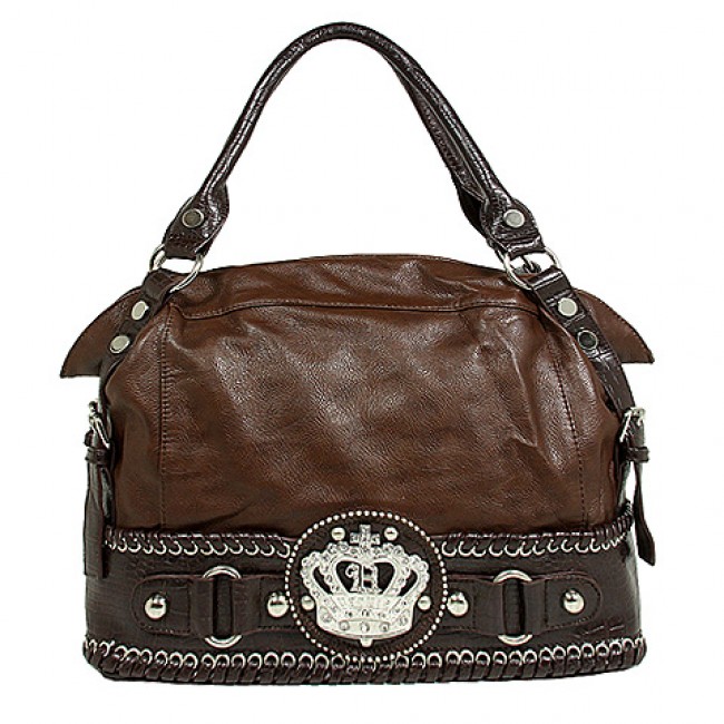Crown Charm Tote - Coffee - BG-28043COF